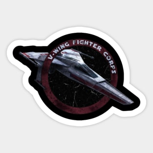 V - WING FIGHTER CORPS MODERN Sticker